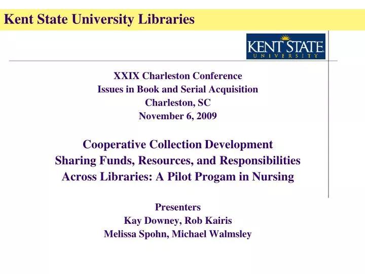 kent state university libraries