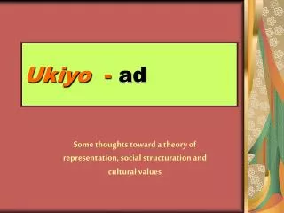 Ukiyo - ad
