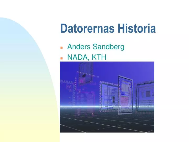 datorernas historia