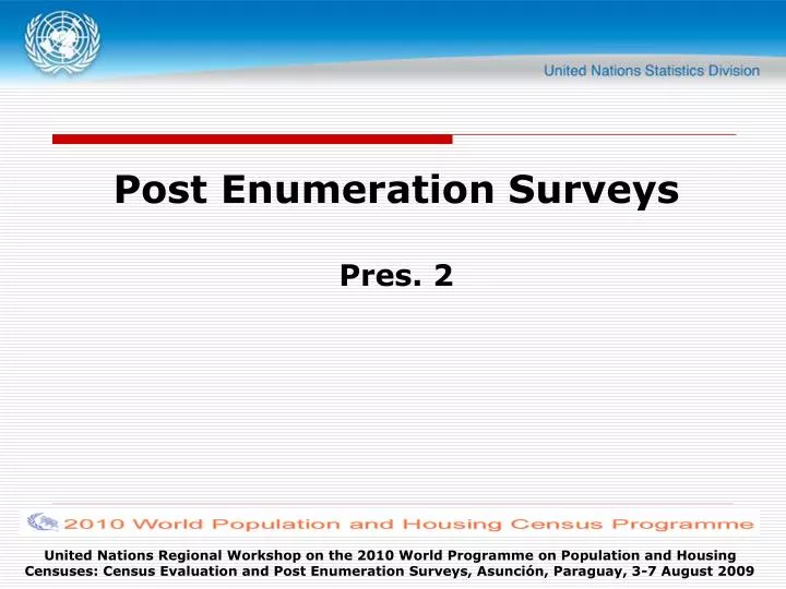 post enumeration surveys pres 2