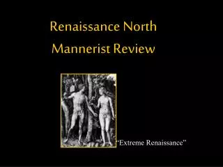 Renaissance North Mannerist Review