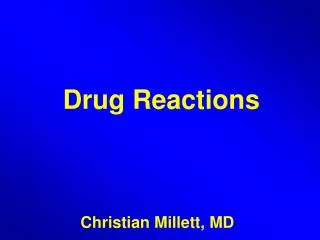 Drug Reactions