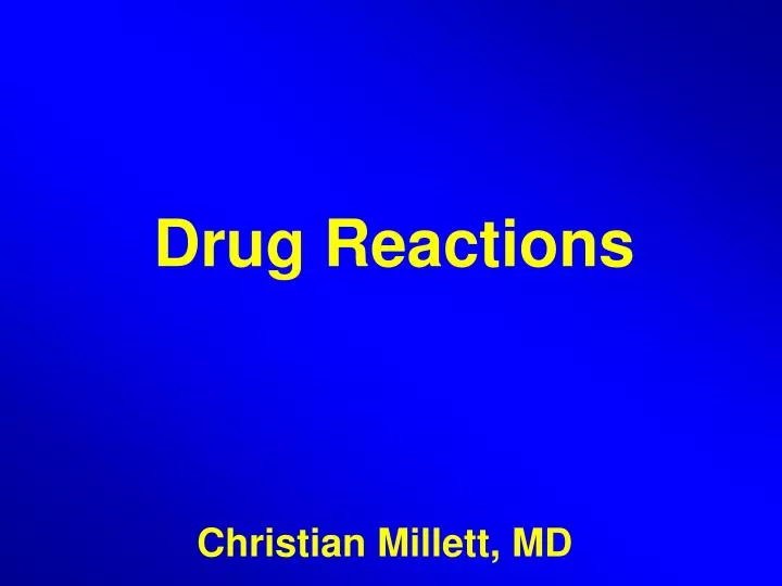 drug reactions