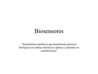 Biosensores