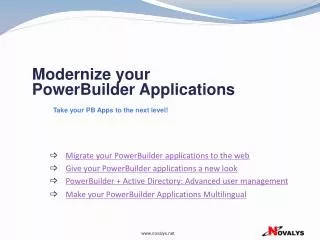 Migrate your PowerBuilder applications to the web