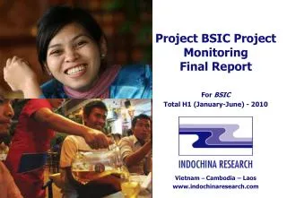 Project BSIC Project Monitoring Final Report For BSIC Total H1 (January-June) - 2010