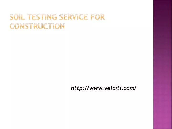 soil testing service for construction