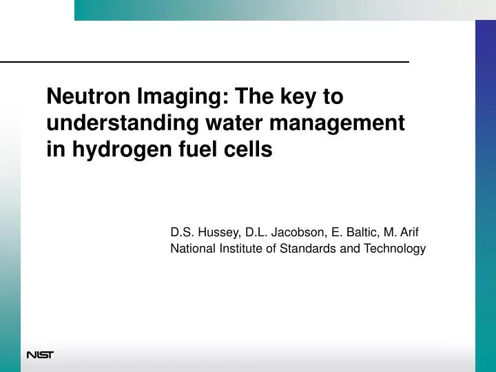 neutron imaging the key to understanding water management in hydrogen fuel cells