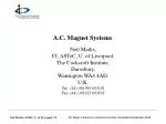 A.C. Magnet Systems - slide 1