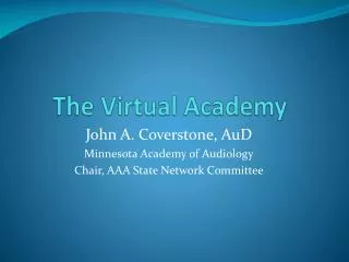 The Virtual Academy