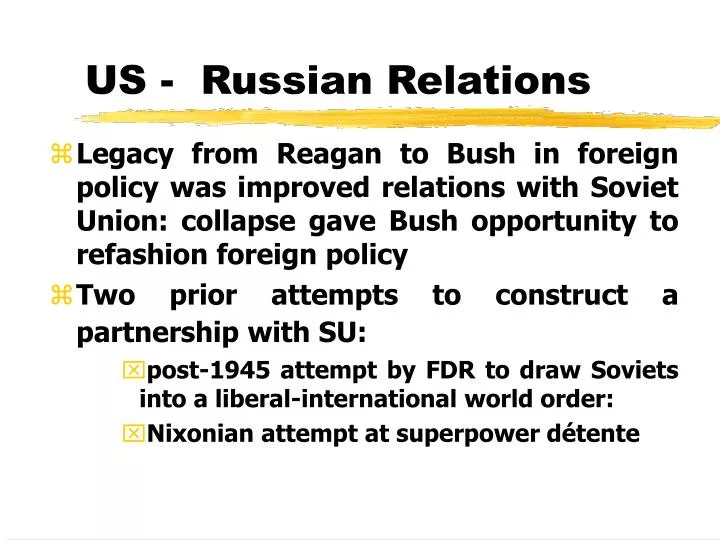 us russian relations