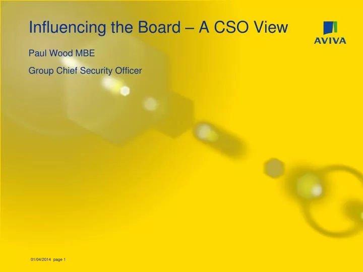 influencing the board a cso view