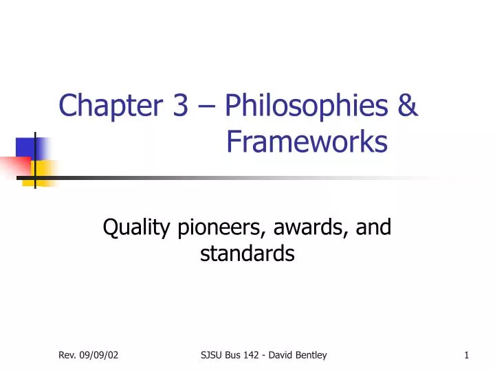 chapter 3 philosophies frameworks