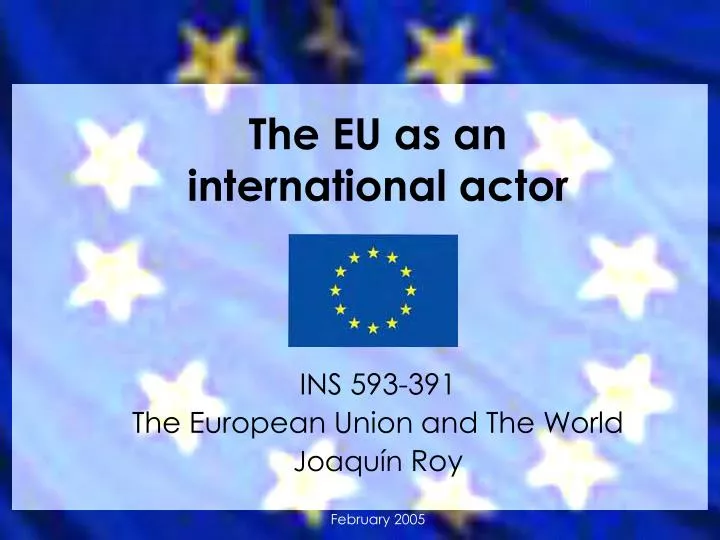 the eu as an international actor