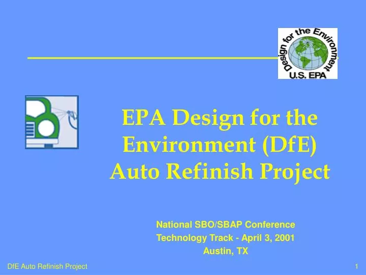 epa design for the environment dfe auto refinish project