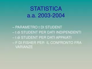 STATISTICA a.a. 2003-2004