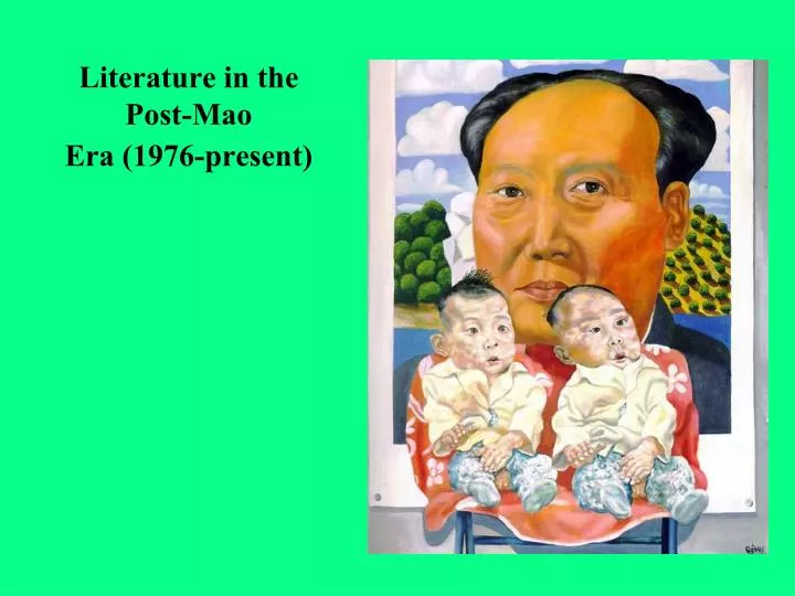 literature in the post mao era 1976 present