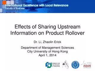 Effects of Sharing Upstream Information on Product Rollover