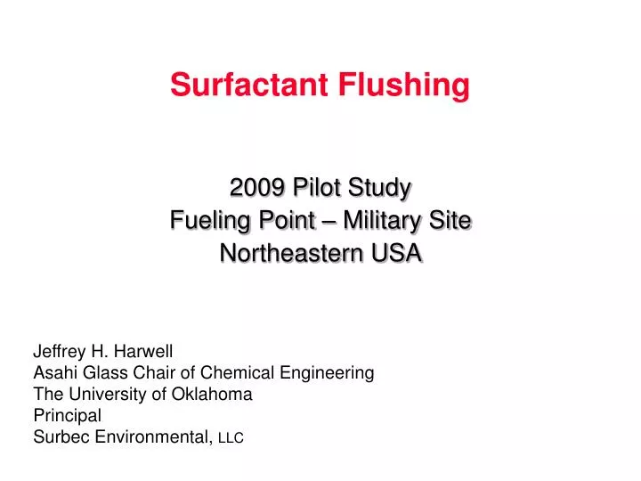 surfactant flushing