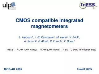 CMOS compatible integrated magnetometers