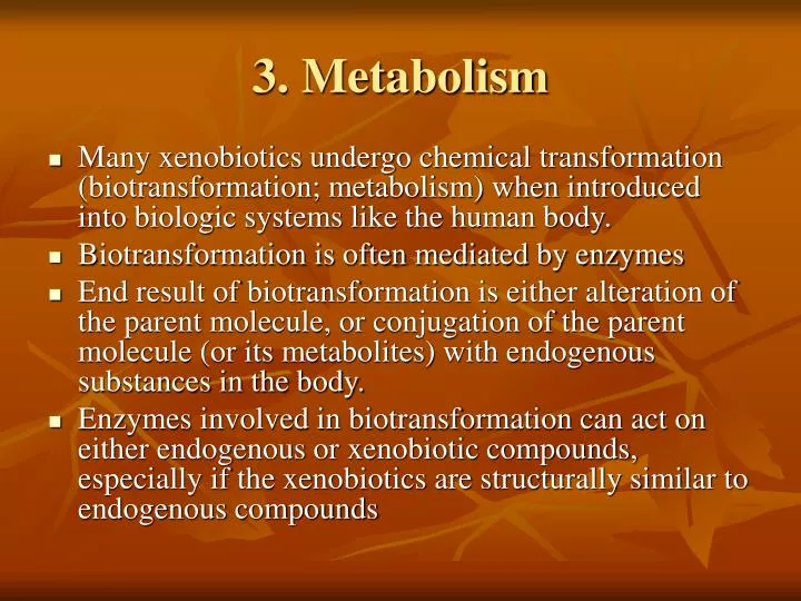 3 metabolism