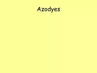 Azodyes