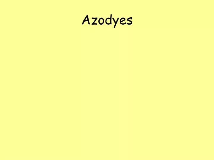 azodyes