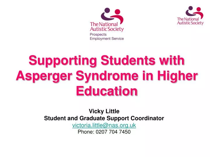 supporting students with asperger syndrome in higher education