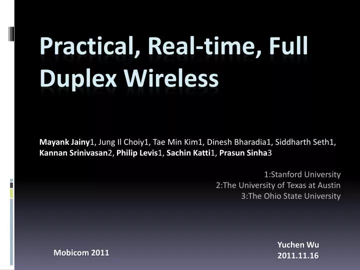 practical real time full duplex wireless