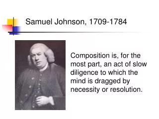 Samuel Johnson, 1709-1784