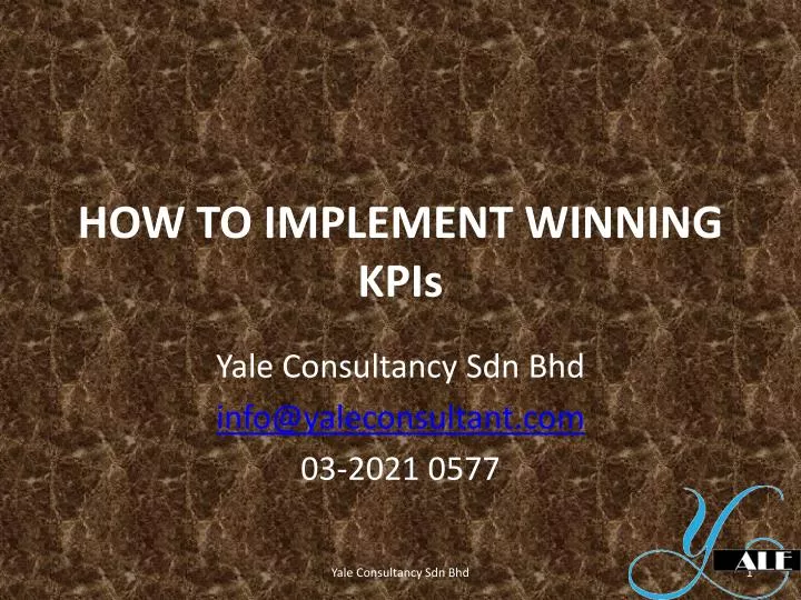 how to implement winning kpis