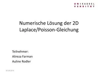 numerische l sung der 2d laplace poisson gleichung