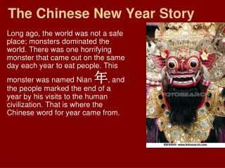 The Chinese New Year Story