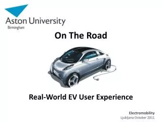 On The Road Real-World EV User Experience