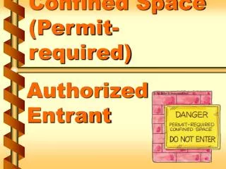 Confined Space (Permit-required)