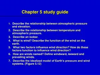 Chapter 5 study guide