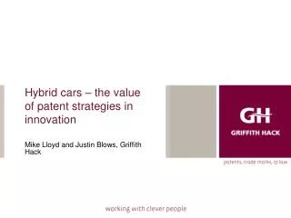 Hybrid cars – the value of patent strategies in innovation