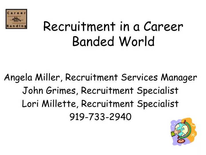recruitment in a career banded world