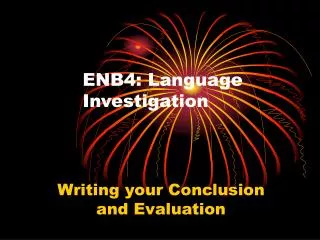 ENB4: Language Investigation