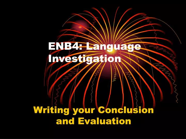 enb4 language investigation