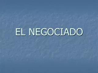 el negociado