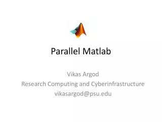 Parallel Matlab