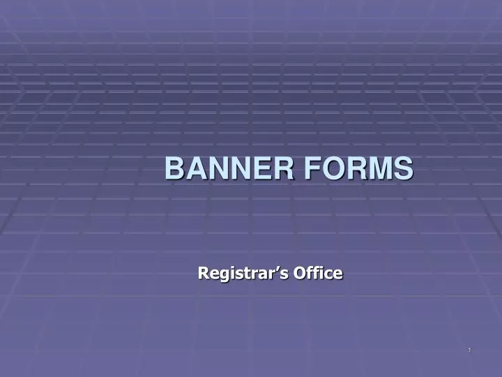 banner forms