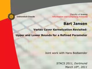 Bart Jansen Vertex Cover Kernelization Revisited: Upper and Lower Bounds for a Refined Parameter