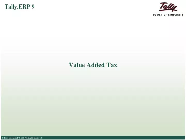value added tax