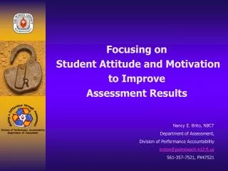 Focusing on Student Attitude and Motivation to Improve Assessment Results