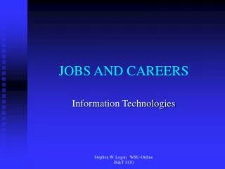 JOBS AND CAREERS