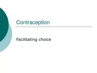 Contraception