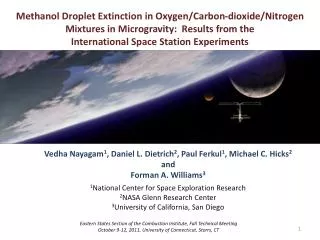 Methanol Droplet Extinction in Oxygen/Carbon-dioxide/Nitrogen Mixtures in Microgravity: Results from the Internationa