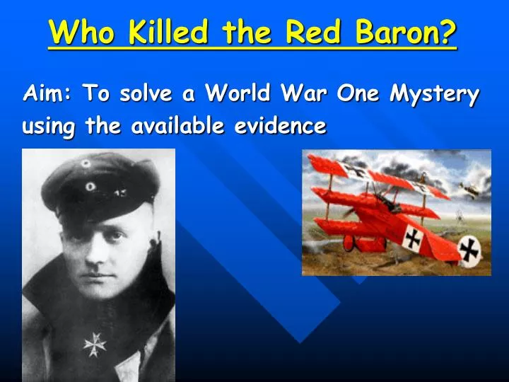 who killed the red baron